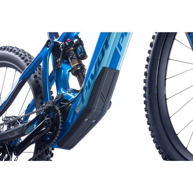 2023 Pivot Shuttle LT RIDE SLX/XT 29, Bass Boat Blue Tritone, battery view.