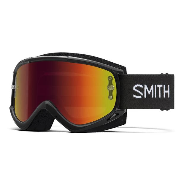 Smith Fuel V.1 Goggle, black / red, full view.