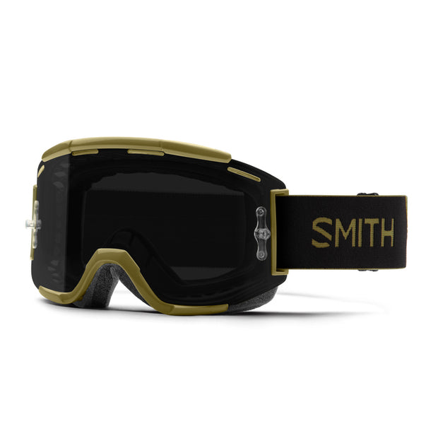 Smith Squad MTB Goggle, Mystic Green with ChromaPop Sun Black/Clear AF lens, Full View