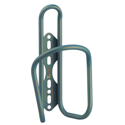 Wolf Tooth Morse Titanium Bottle Cage - Limited Edition, Northen Lights Blue, Full View