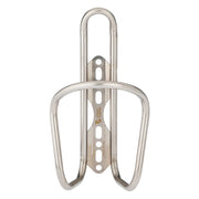 Wolf Tooth Morse Titanium Bottle Cage, Silver, Front View