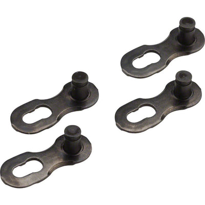 KMC Missing Link DLC 11 Speed Chain Link, Black, 2 pair, full view.