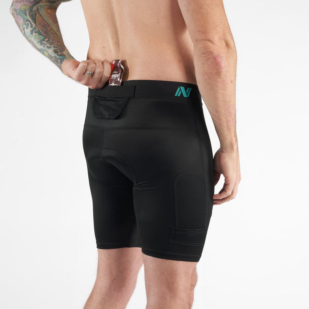 Nezium Game Changer 2.0 Liner Shorts black on-model back pocket view