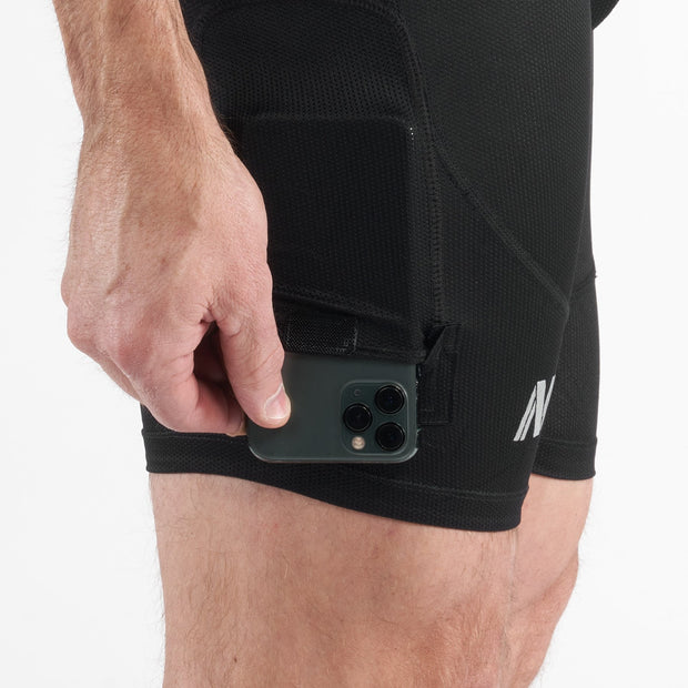 Nezium Game Changer 2.0 Liner Shorts black side pocket for phone view