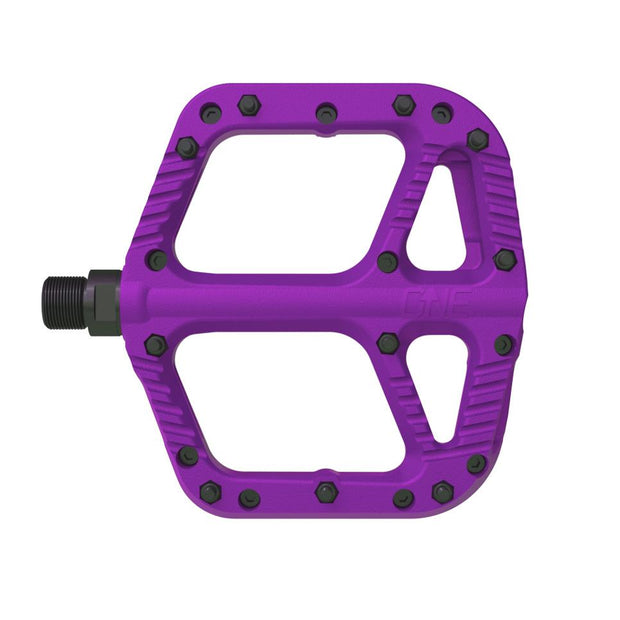OneUp Components Composite Platform Pedals purple full view