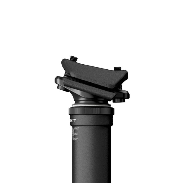 OneUp Dropper Post V2, Black, Compressed stack view. 