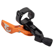 Wolf Tooth ReMote Light Action Dropper Lever with included Clamp, orange lever, Full View