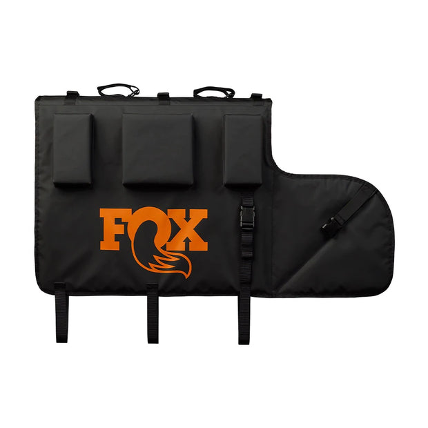 FOX Overland Tailgate Pad, Split, Black, Opened Fold View
