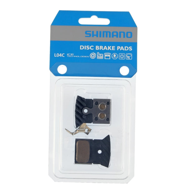 Shimano L04C Disc Brake Pads, full view in package.