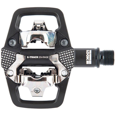 LoooK X-Track En-Rage Pedals - Dual Sided Clipless with Platform, Chromoly, 9/16", BlackLook, Full View