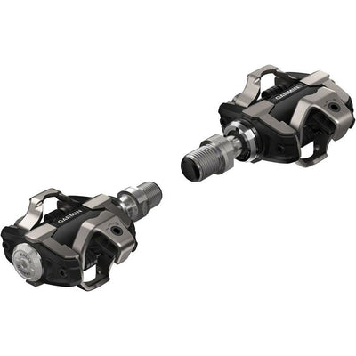 Garmin Rally XC100 Power Meter Pedals - Dual Sided Clipless, Alloy, 9/16", Black, Pair, Single-Sensing, Shimano SPD, Full View