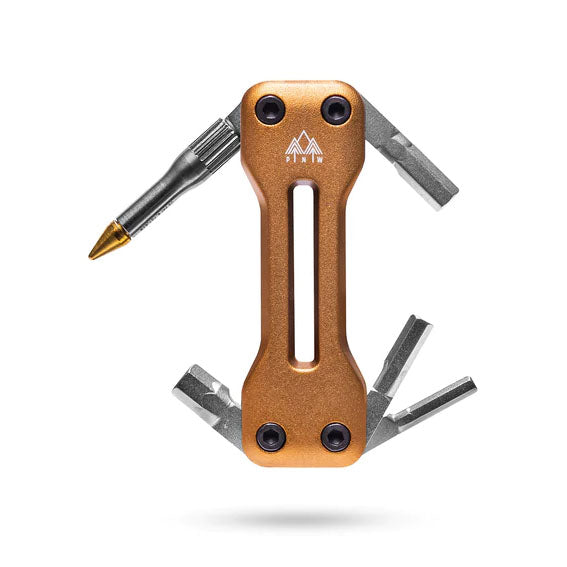 PNW Pebble Multi-tool in color: bronze, full view.