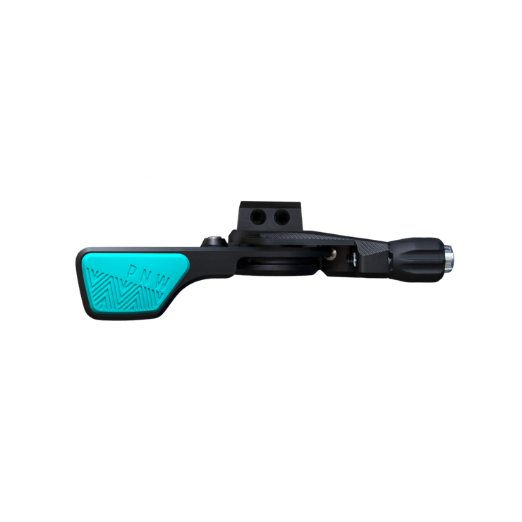 pnw black and teal lever remote