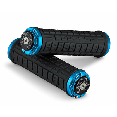 RevGrips Pro Series - Large (34mm), Black (Grip) / Blue (Clamp), Full View