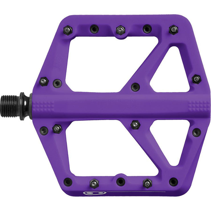 Crankbrothers Stamp 1 Platform Pedal, Purple, Full View
