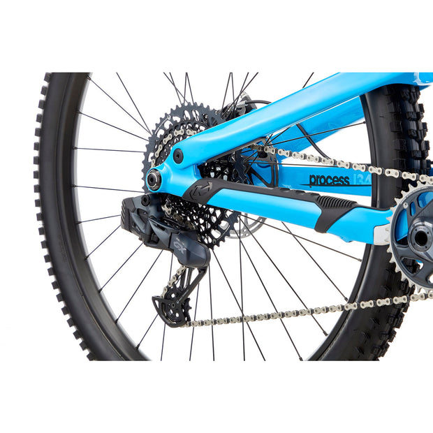 2022 Kona Process 134 CR/DL 29 gloss azure chainstay view