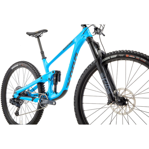 2022 Kona Process 134 CR/DL 29 gloss azure drive train view