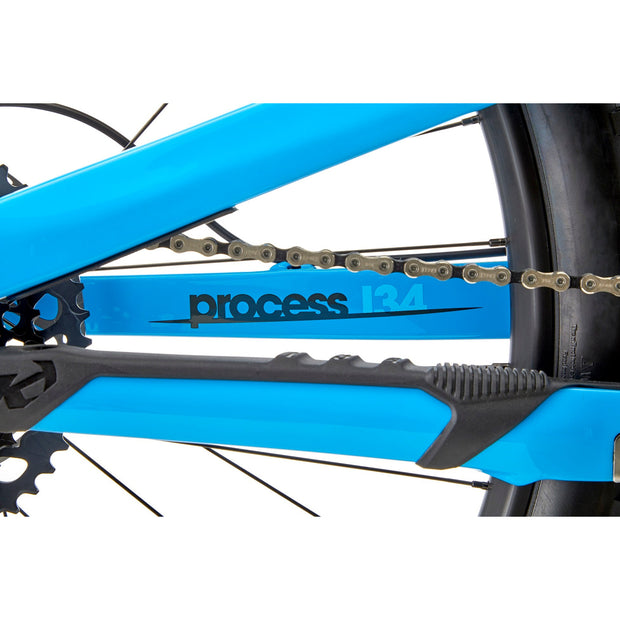 2022 Kona Process 134 CR/DL 29 gloss azure chainstay view
