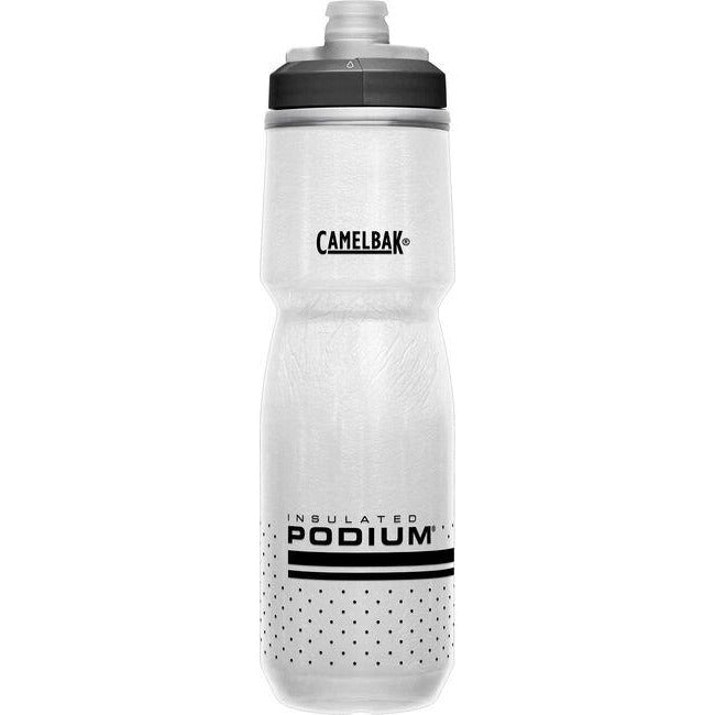 Camelbak Podium Chill Insulated Water Bottle, 24oz, White/Black, Full View 