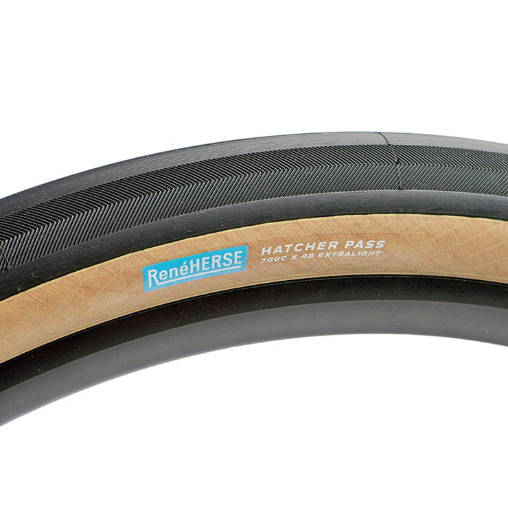 Rene Herse 700c x 48 Hatcher Pass TC Gravel Tire, Tan, Full View