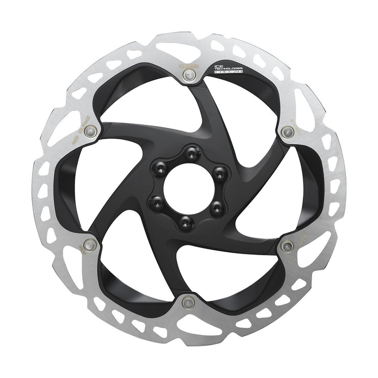 Shimano XTR RT-MT905 Disc Brake Rotor - 203mm, 6-Bolt, Silver/Black, Full View