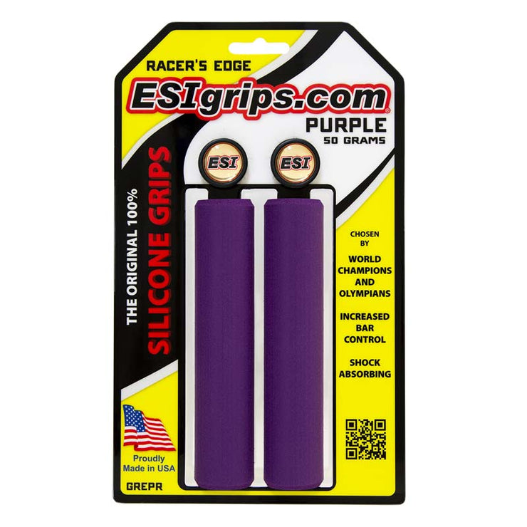 ESI Racer's Edge Silicone Grips Purple full view