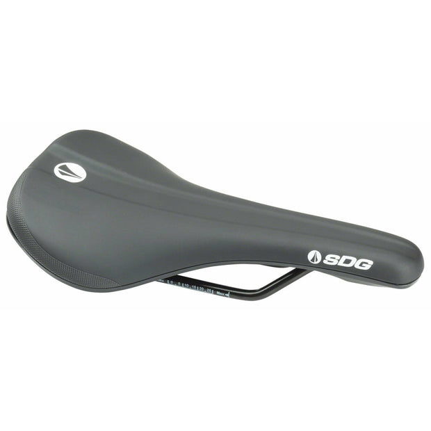 SDG Bel Air V3 Saddle - Steel Rails, Black, Full View