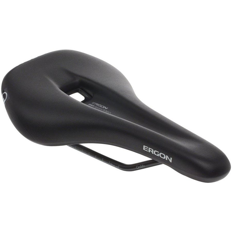 Ergon SM Sport Saddle - Chromoly, Black, Men's, Full View