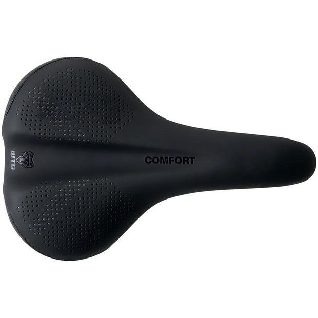 WTB Comfort Saddle - Steel, Black, Wide, Full View