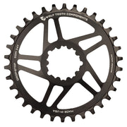 Wolf Tooth Direct Mount Chainring - 34t, SRAM Direct Mount, Drop-Stop, For SRAM 3-Bolt Cranksets, 6mm Offset, Full View