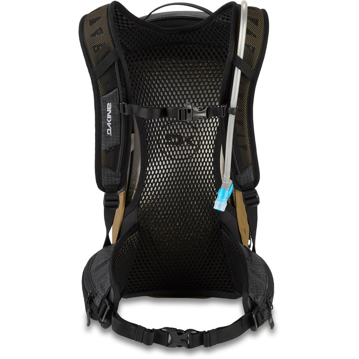 DAKINE SEEKER 10L Hydration Backpack, Black back view. 