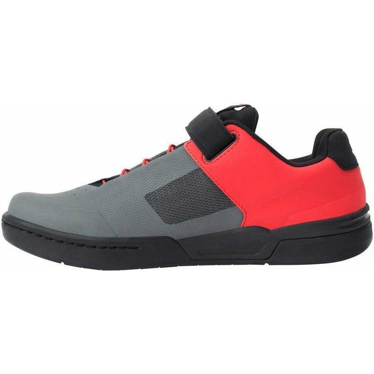 Crank Brothers Stamp SpeedLace Men's Flat Shoe gray/red side view