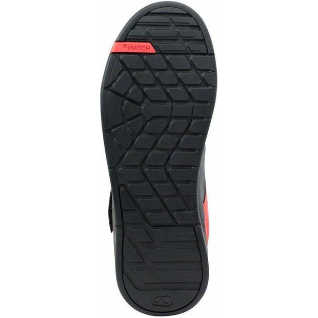 Crank Brothers Stamp SpeedLace Men's Flat Shoe gray/red bottom view