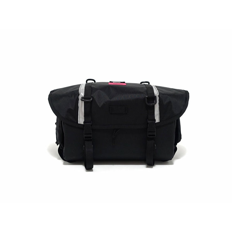 Swift Industries Zeitgeist Bag Handlebar and Saddle Bag black front view