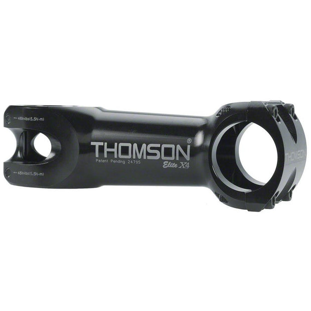 Thomson Elite X4 Mountain Stem - 100mm, 31.8 Clamp, +/-0, 1 1/8", Aluminum, Black, Full View