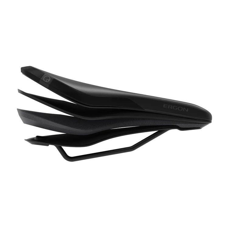 Ergon SMC Core Womens Saddle, Stealth. View of rails. 