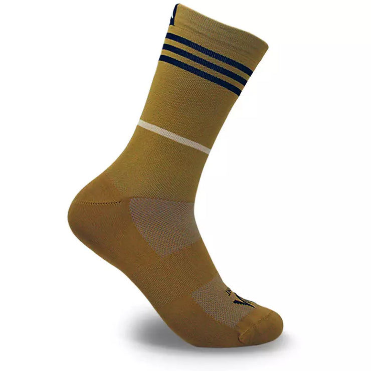 Mint Scotch Neat (tan/light brown) 7"Socks full view