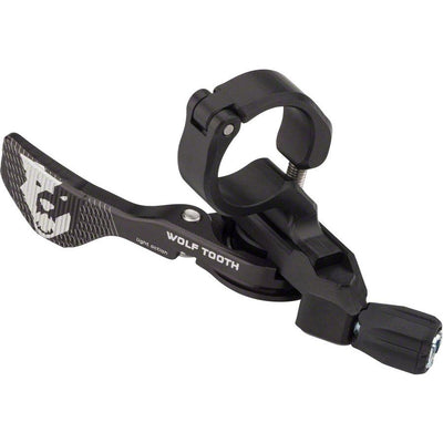 Wolf Tooth ReMote Light Action Dropper Lever with included Clamp, black, Full View