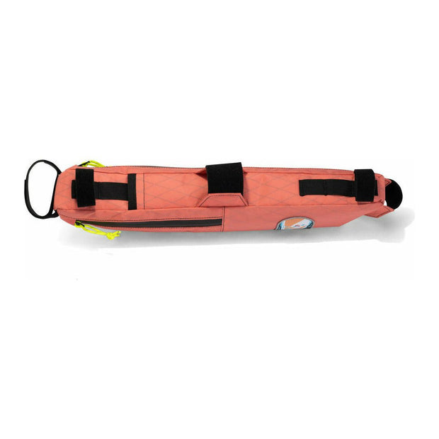 2022 Swift Industries Campout Hold Fast Frame Bag, Coral, view of external daisy chains