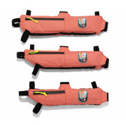 2022 Swift Industries Campout Hold Fast Frame Bag, Coral, view of all three sizes