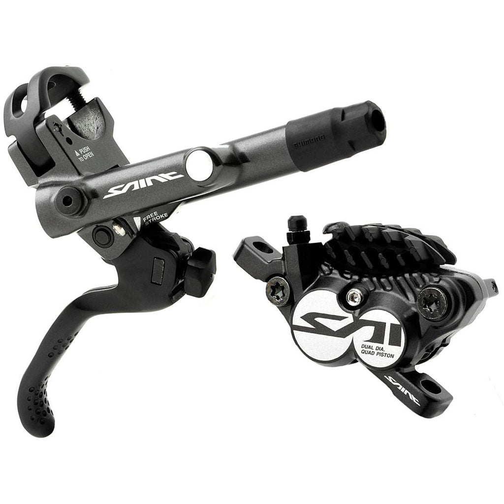 Shimano Saint BR-M820 Rear Disc Brake and Lever - Rear, Hydraulic, Post Mount, Finned Metal Pads, Black Shimano Saint BR-M820 Rear Disc Brake and Lever - Rear, Hydraulic, Post Mount, Finned Metal Pads, Black