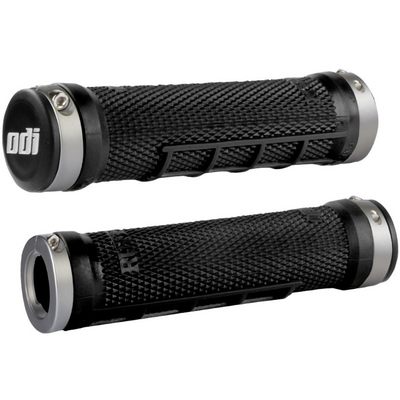 ODI Ruffian MX Lock-On Grips grey full view