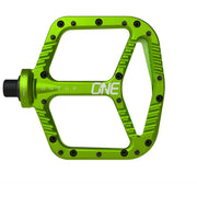 OneUp Aluminum Platform Pedals green view