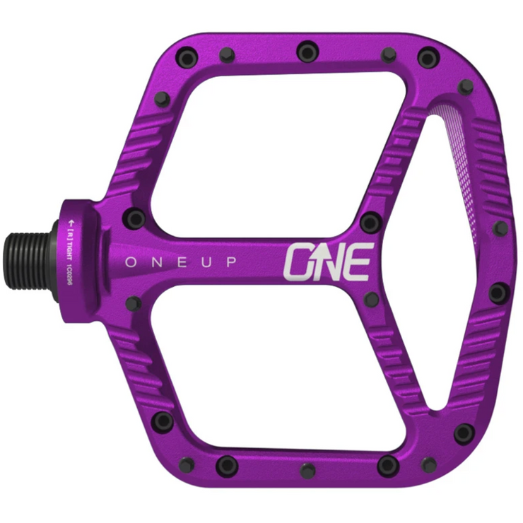 OneUp Aluminum Platform Pedals purple view