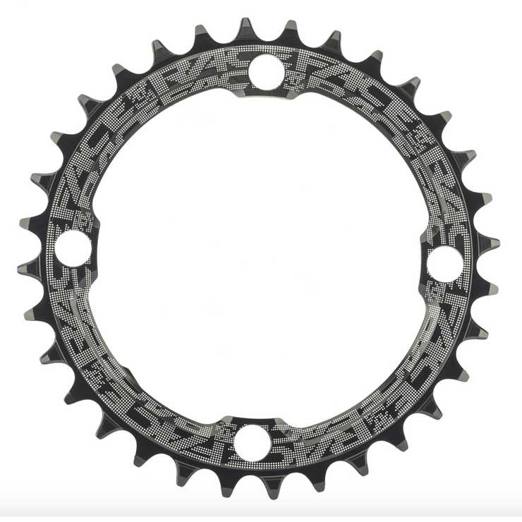 Race Face Narrow Wide chainring 104BCD black full view