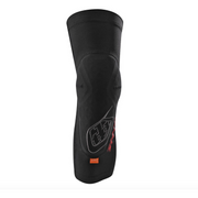 TLD Stage Knee Guard black front view