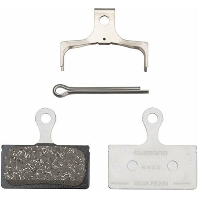 Shimano G03A Disc Brake Pads - Resin, Aluminum Backed, Fits XTR BR-M9000 and Deore XT BR-M8100, Full View