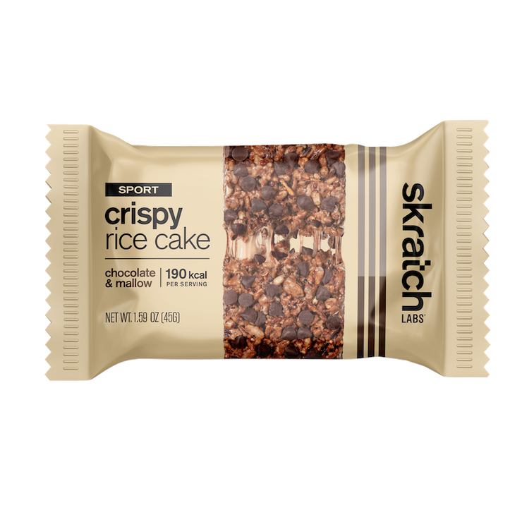 Skratch Labs Crispy Rice Cake Bar - Chocolate and Mallow front view