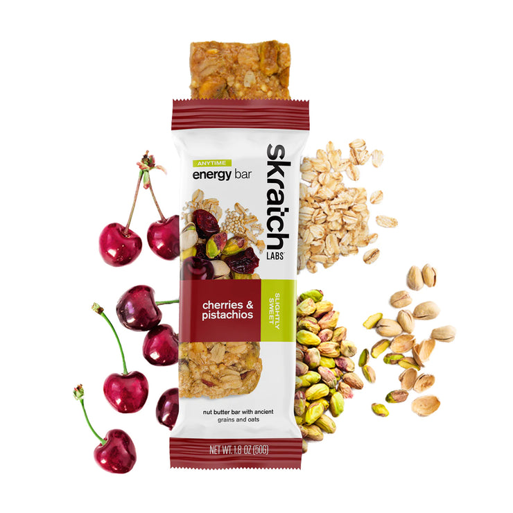Skratch Labs Anytime Energy Bar, Cherries & Pistachios, Full View