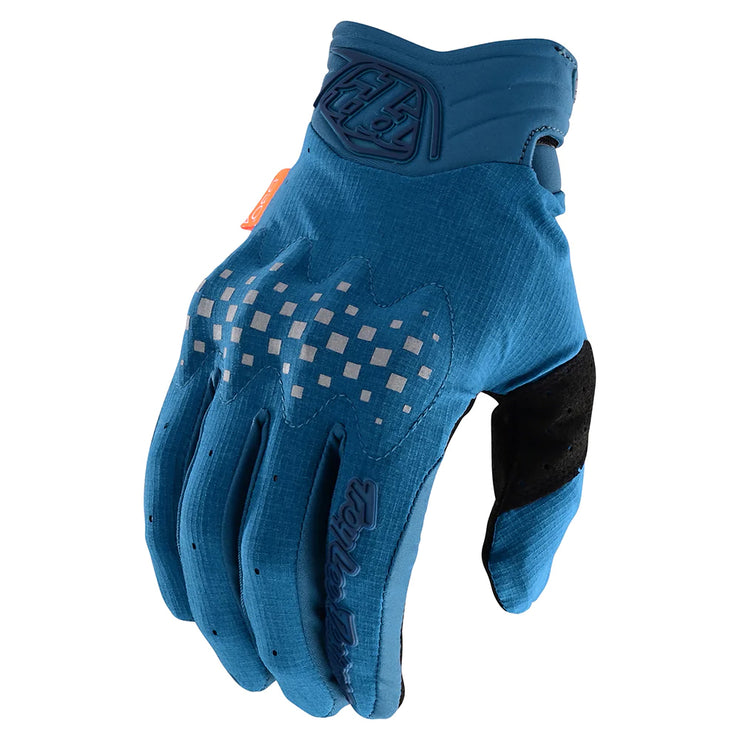 Troy Lee Designs Gambit Glove slate blue, full view.